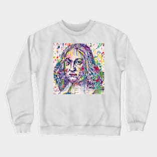 PIERRE DE FERMAT watercolor and ink portrait Crewneck Sweatshirt